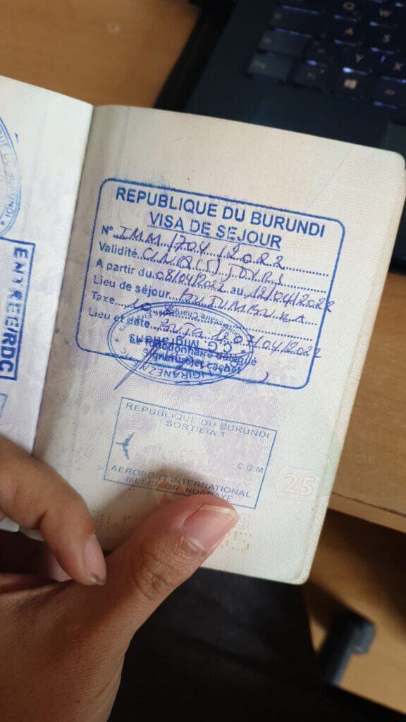 visa on arrival in Burundi