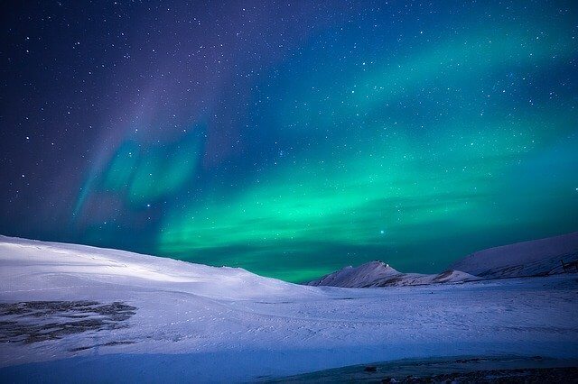 Northern lights in Swedish Lapland