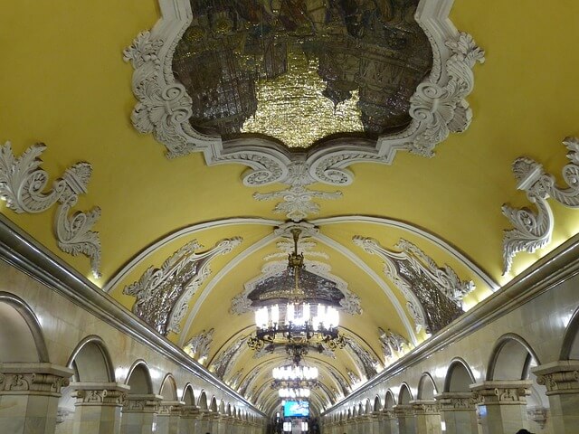 Architecutre Komsomolskaya metro station