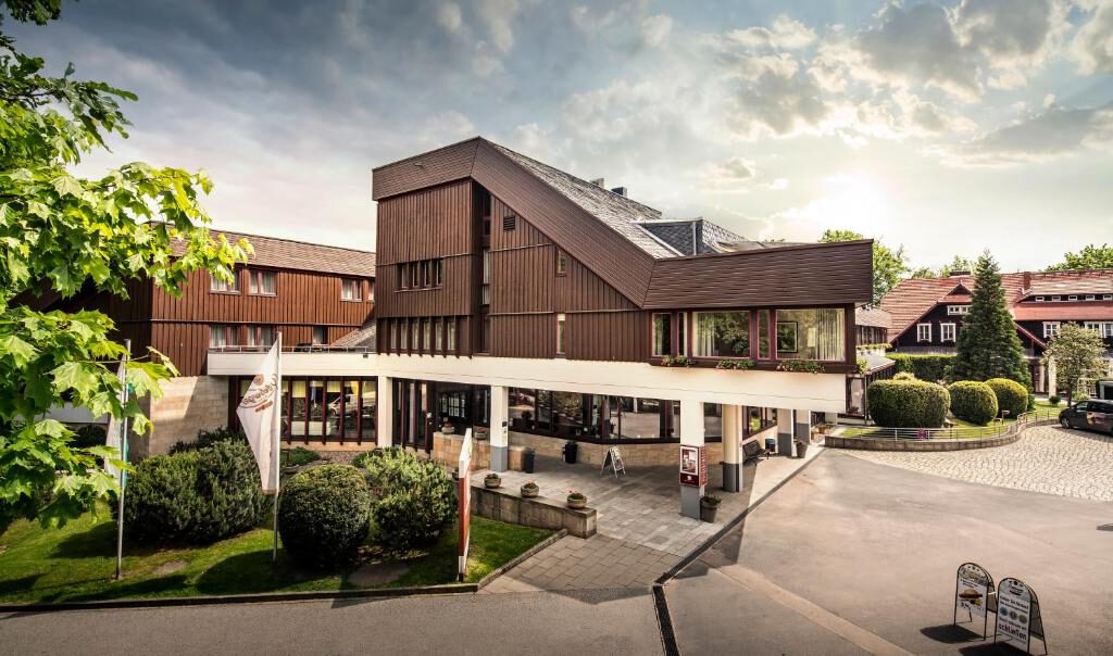 Berghotel Bastei, a scenic hotel located near the famous Bastei Bridge in Saxon Switzerland.