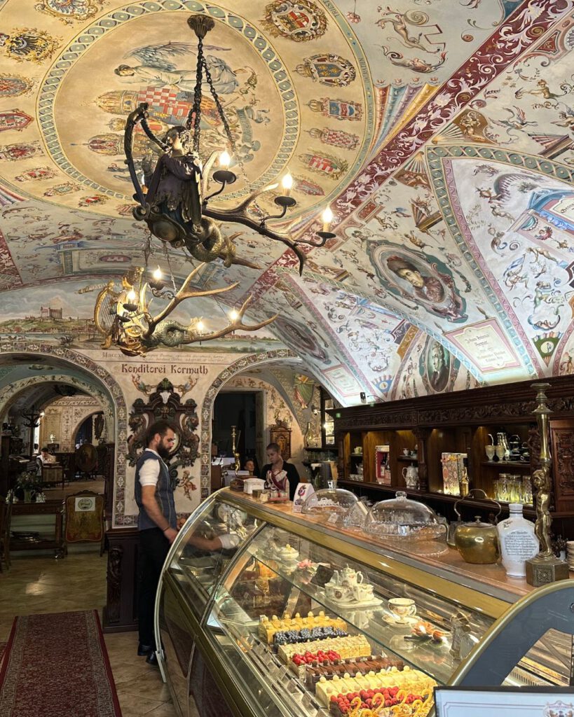 This is one of the most beautiful cafes in the world in Bratislava