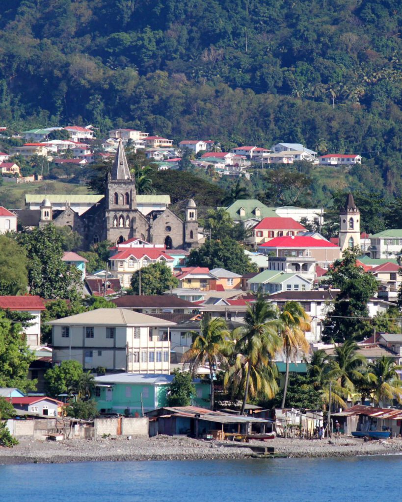 View of Dominica's capital Roseau