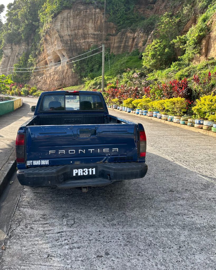 John's car in Dominica