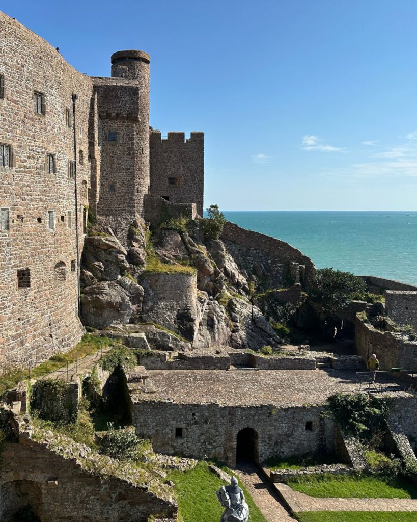 Mont Orgueil Castle: Standing above Gorey Harbor, this medieval castle boasts panoramic views and centuries-old architecture.