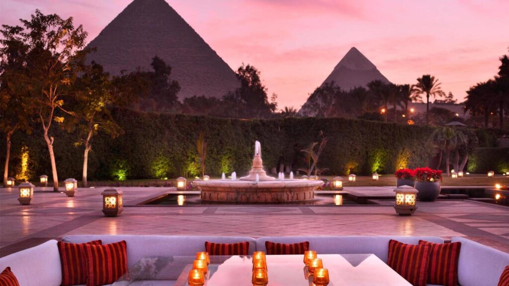 Marriott Mena House, CairoHistoric luxury with breathtaking pyramid views from your room’s balcony