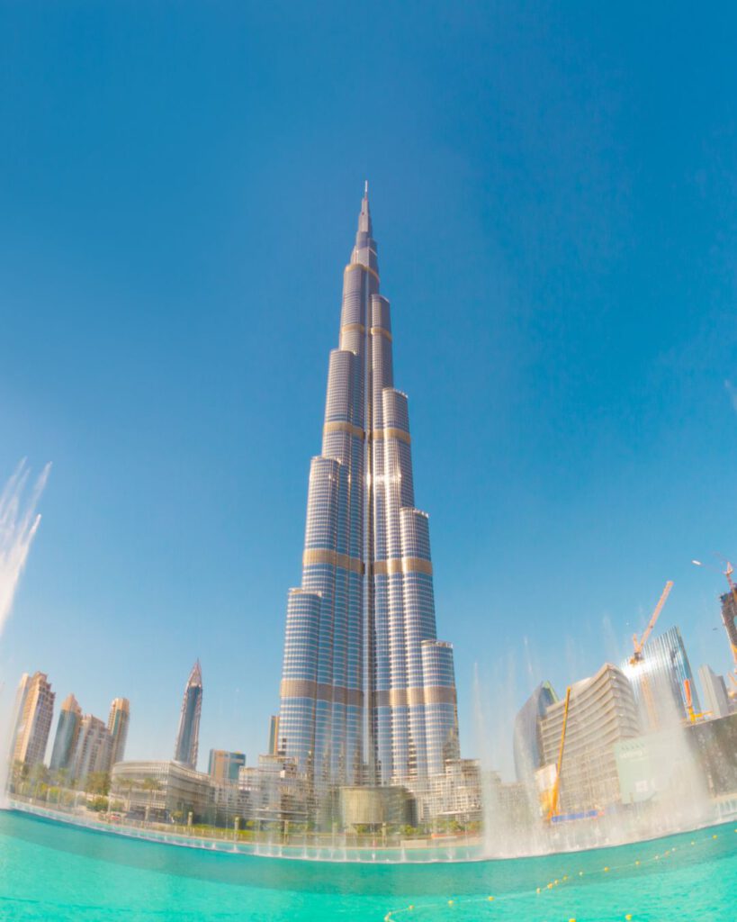 Direct view of the Burj Khalifa