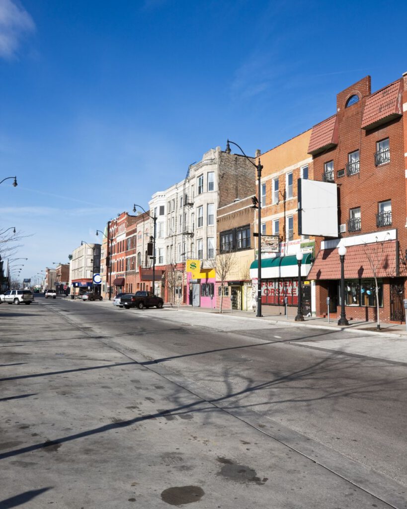 Pilsen district in Chicago