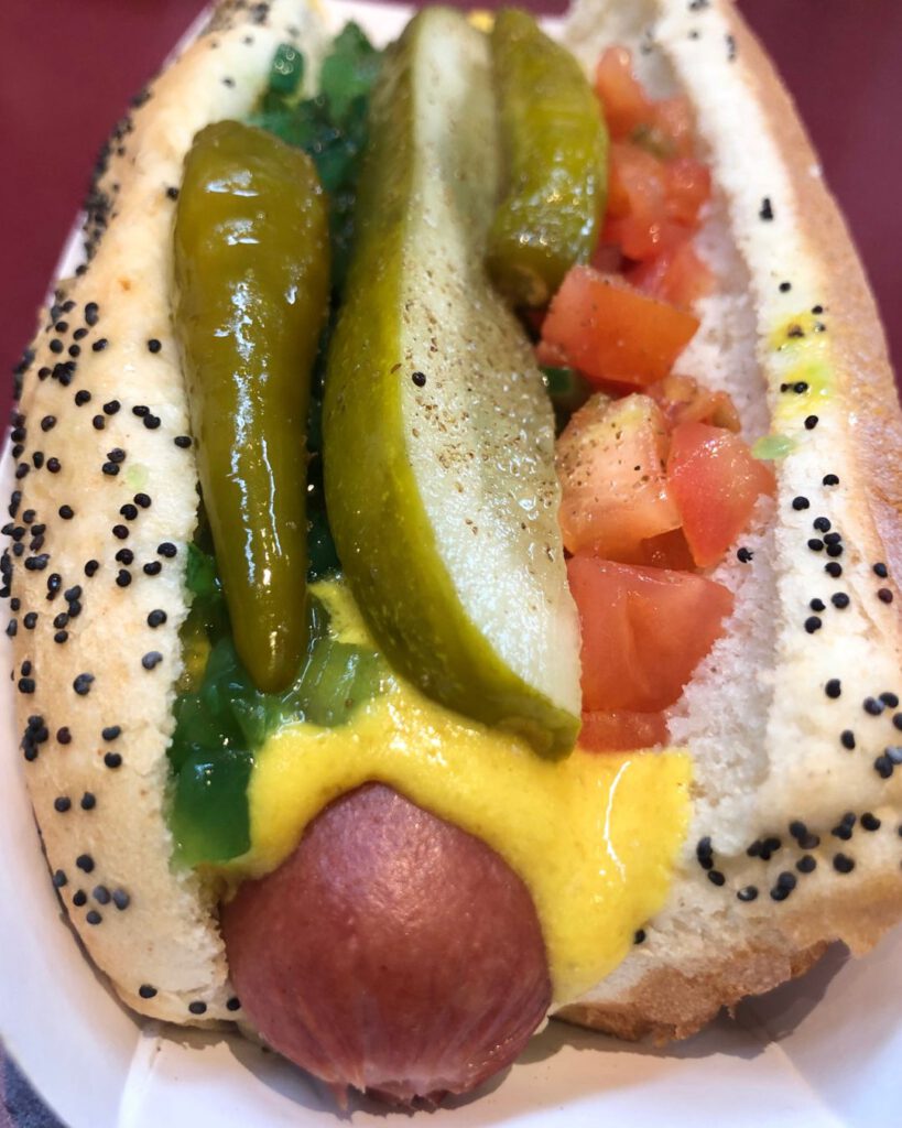 Chicago Hot Dog at Portillos