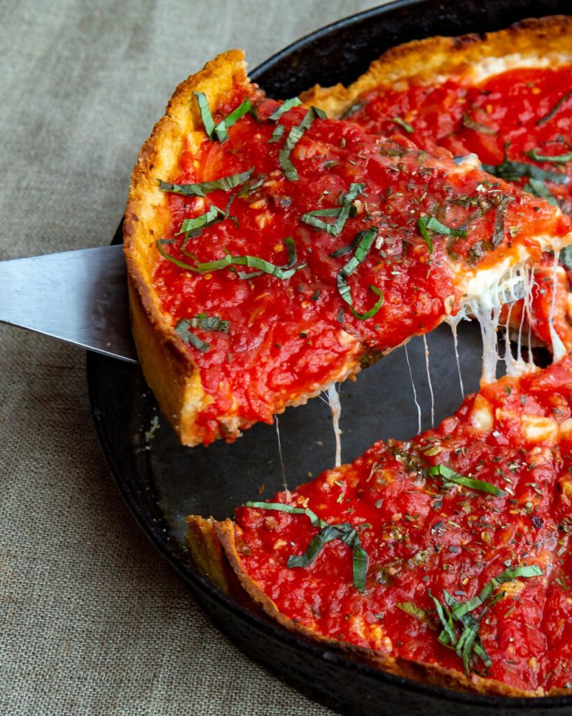 Deep-Dish Pizza in Chicago