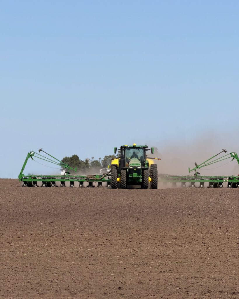Midwest in Illinois. John Deere machinery